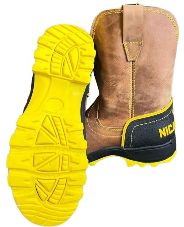 NICADABRA ROPER - Bota Industrial Casco Poliamida OCRE