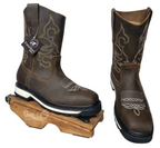 BOTA TAURINO TABACO - Bota Industrial Casco Acero CHOCOLATE