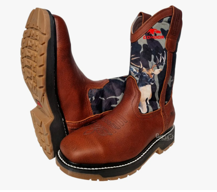 BOTA ESPINOZA CONDOR - Bota Industrial Casco Acero  CAM VENADO