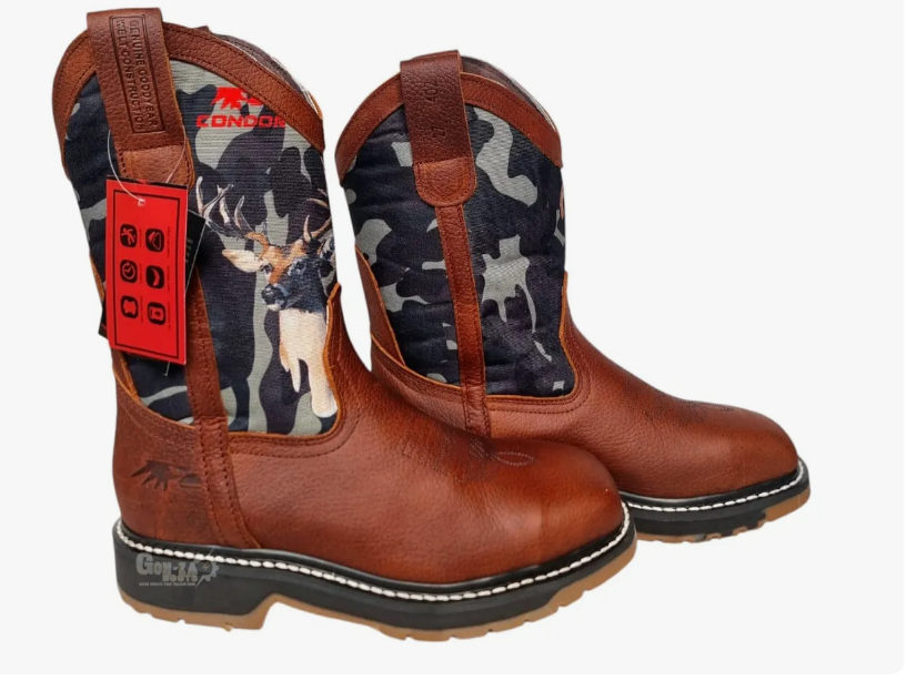 BOTA ESPINOZA CONDOR - Bota Industrial Casco Acero  CAM VENADO